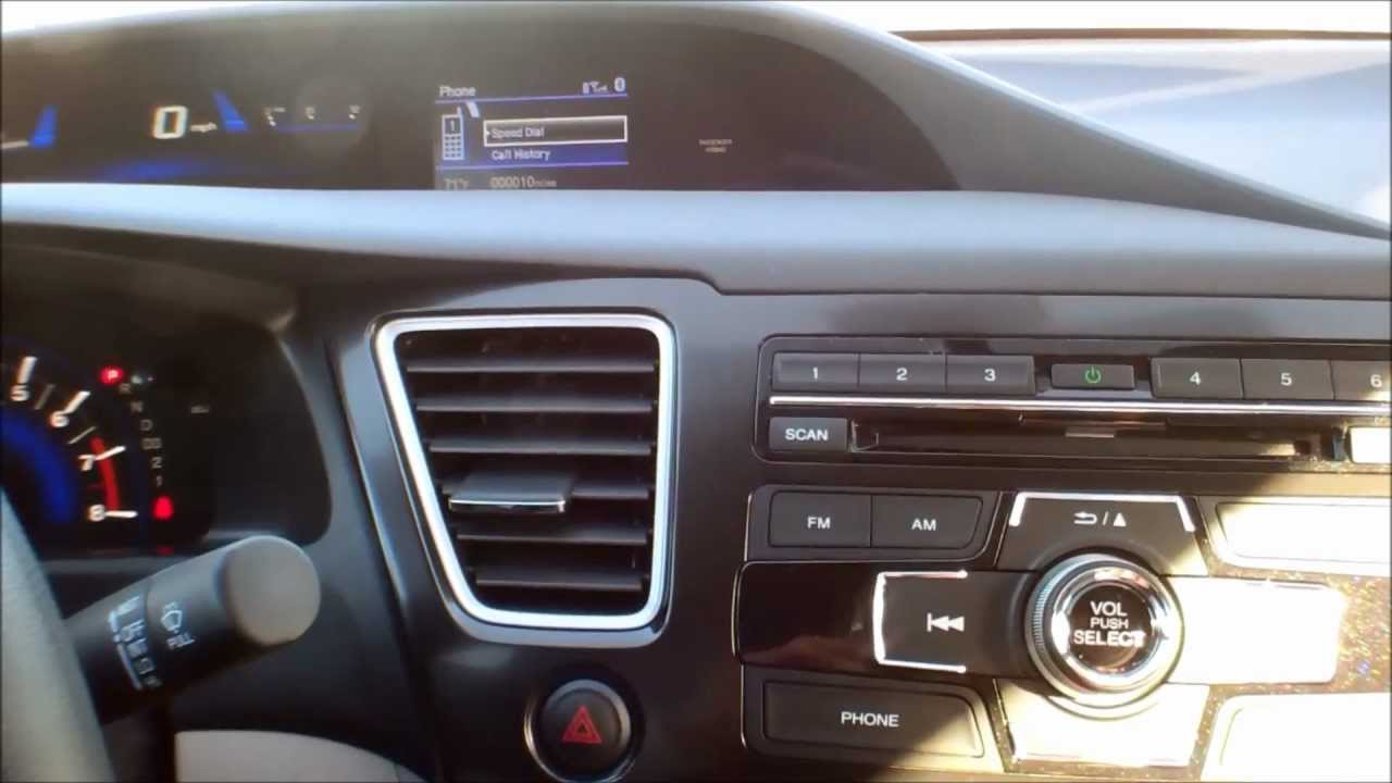 2013 Honda Civic Bluetooth Demo