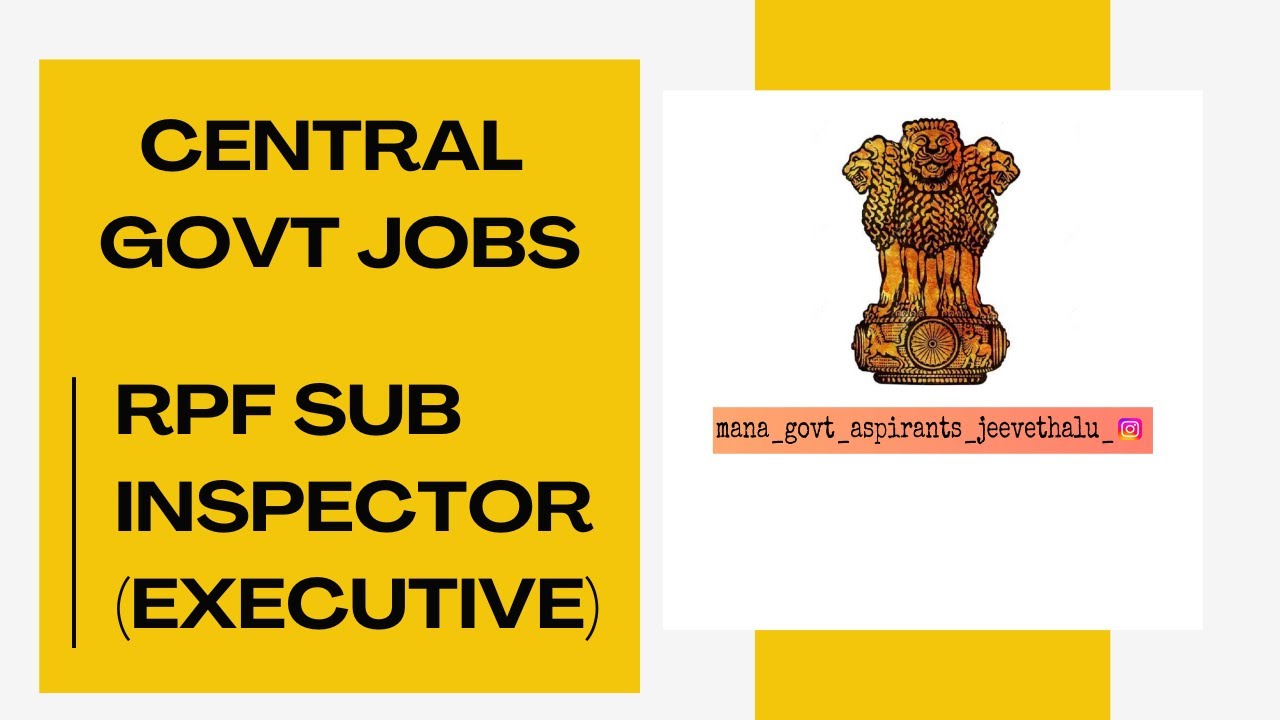 RPF SI JOBS #tspsc #appsc #upsc #centralgovtjobs #govtjobs #rpf_new_vacancy_2024 #rpfsi #sijobs