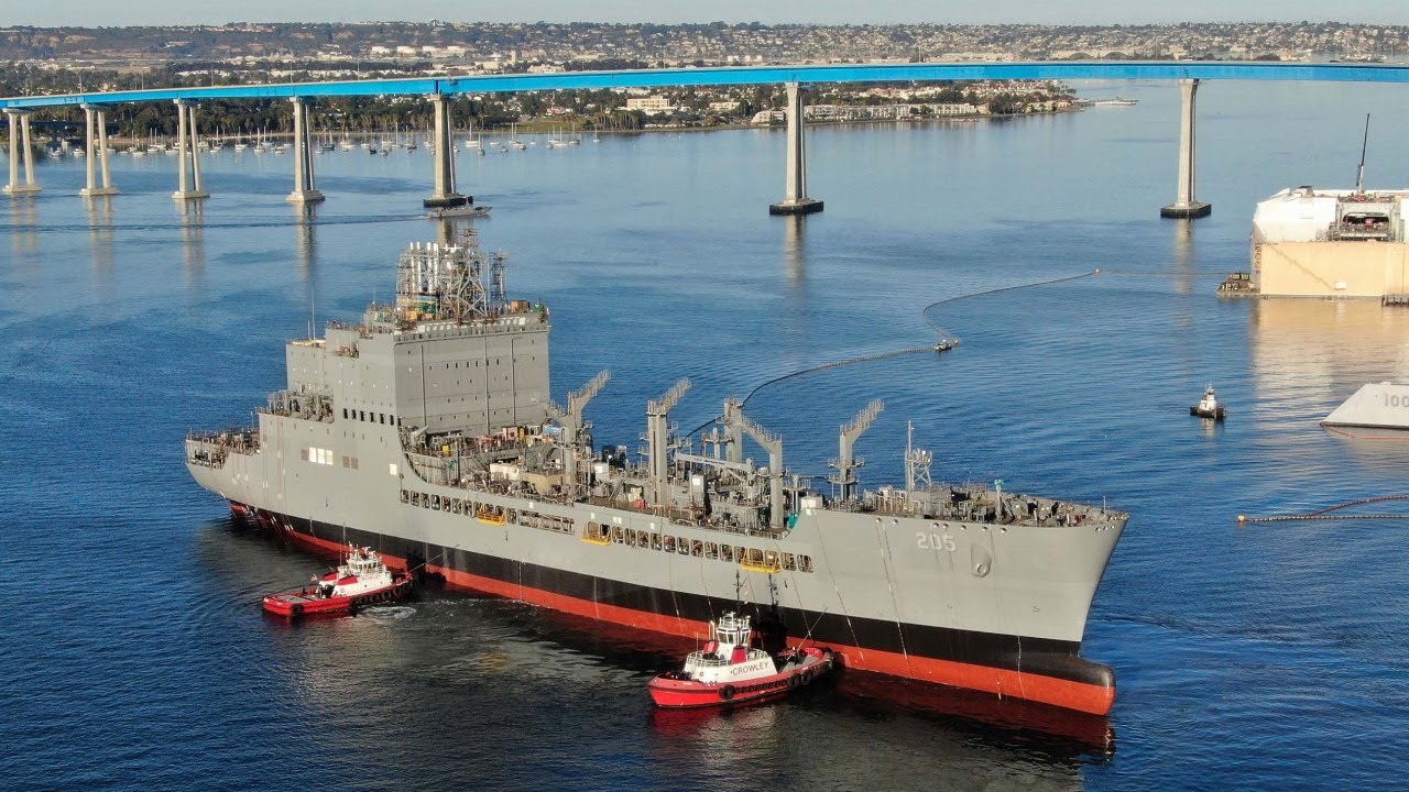 The Future USNS John Lewis (T-AO 205) Christening Ceremony