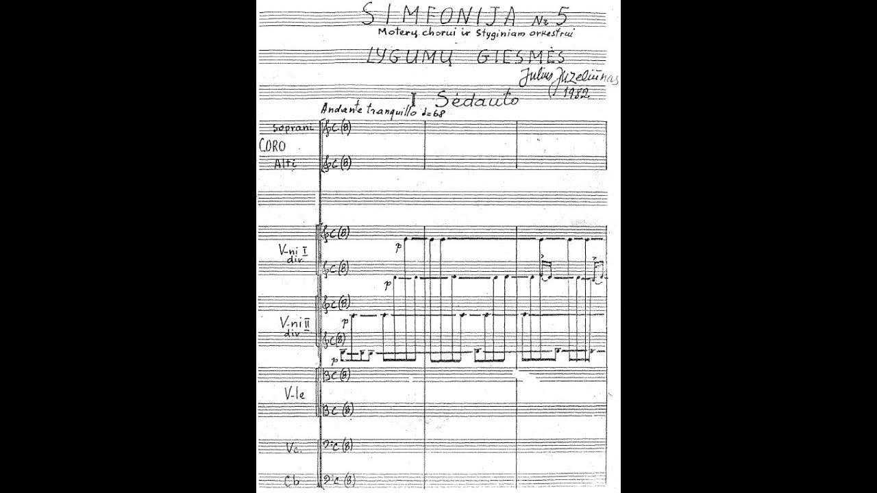 Julius Juzeliūnas - Symphony No. 5 