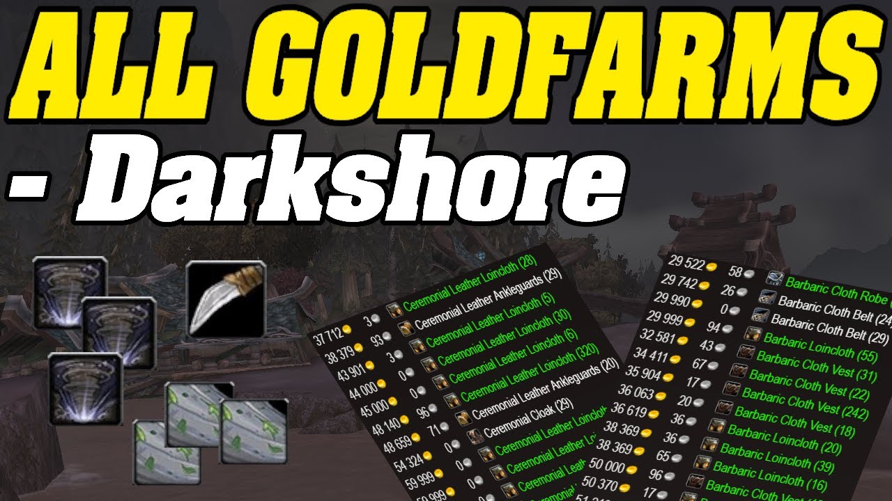 Goldfarming In Darkshore | Goldfarming By Zone Episode 7