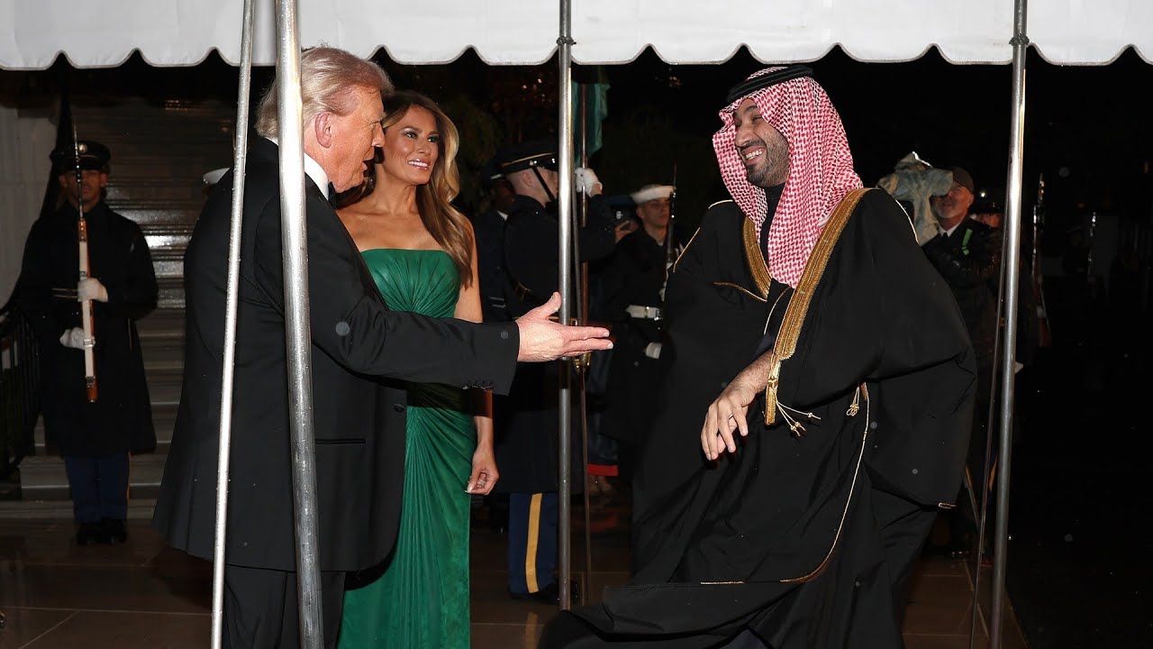 Trump and First Lady Melania welcome Saudi Crown Prince for White House dinner