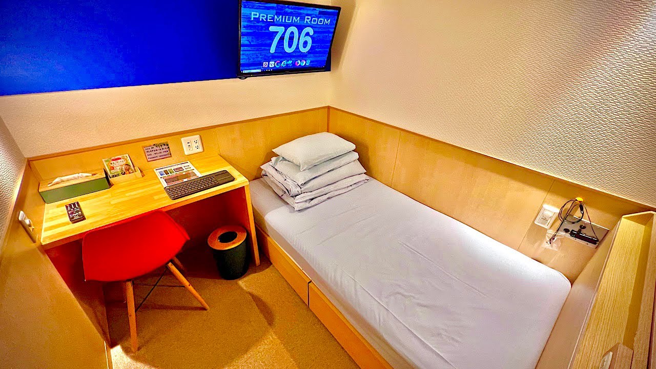 [Дешево и удобно!] Остановитесь в номере премиум-класса в "Sauna & Capsule Hotel" в Нагое 😪🛌