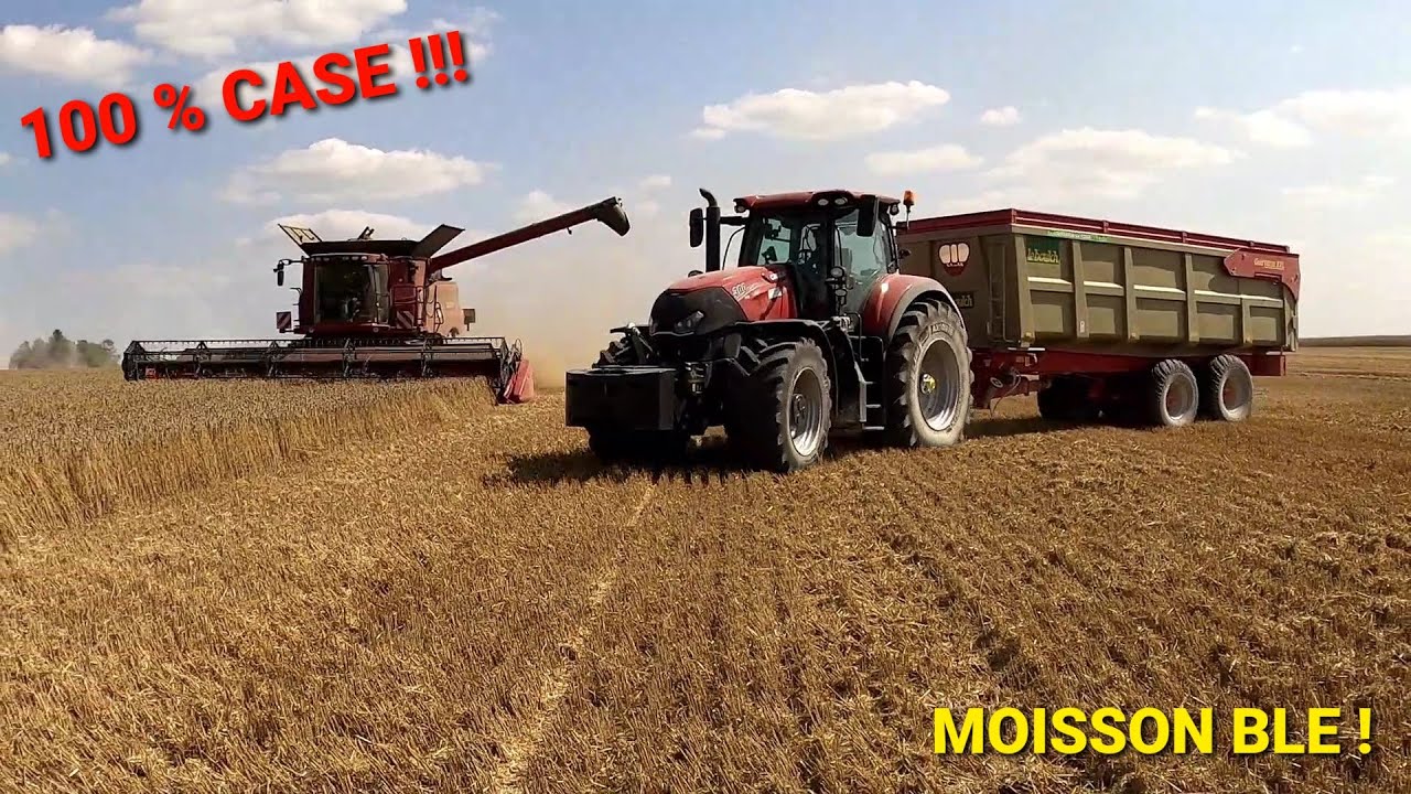 MOISSON BLÉ 2021: CASE IH AXIAL 7230/ COUPE 9M+PUMA+OPTUM !!!
