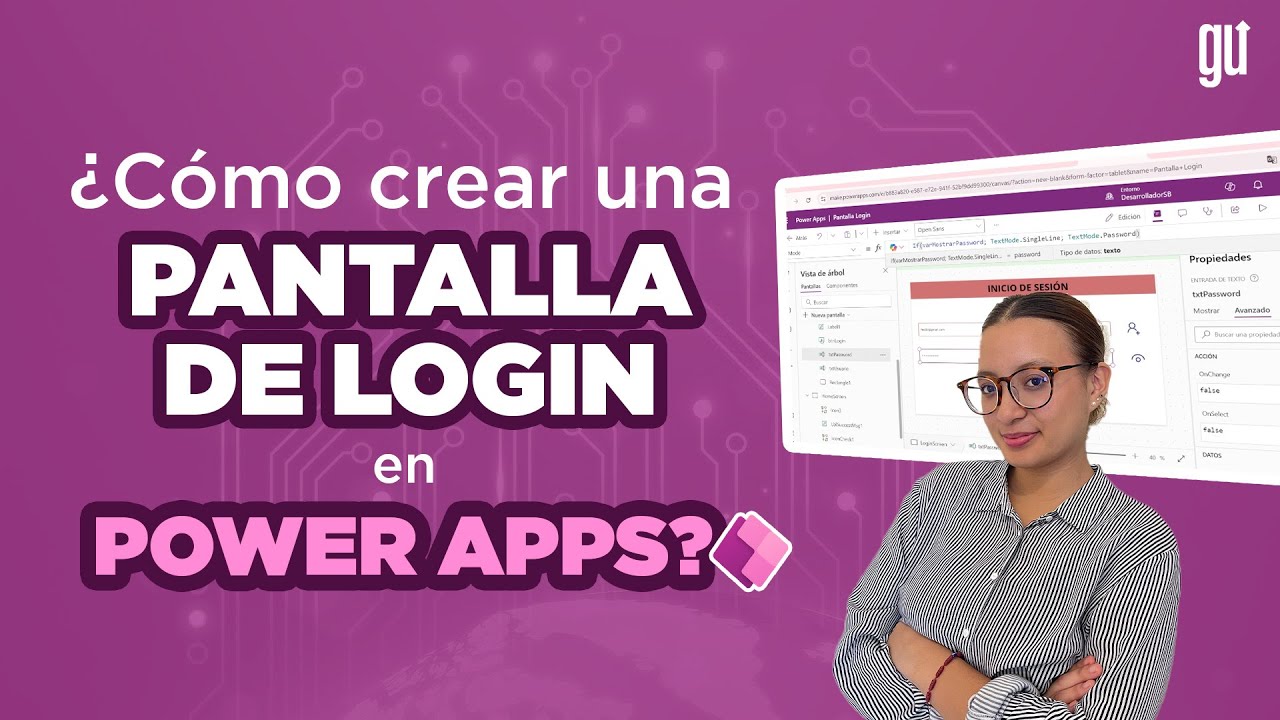 ¿Cómo crear una Pantalla Login en Power Apps?