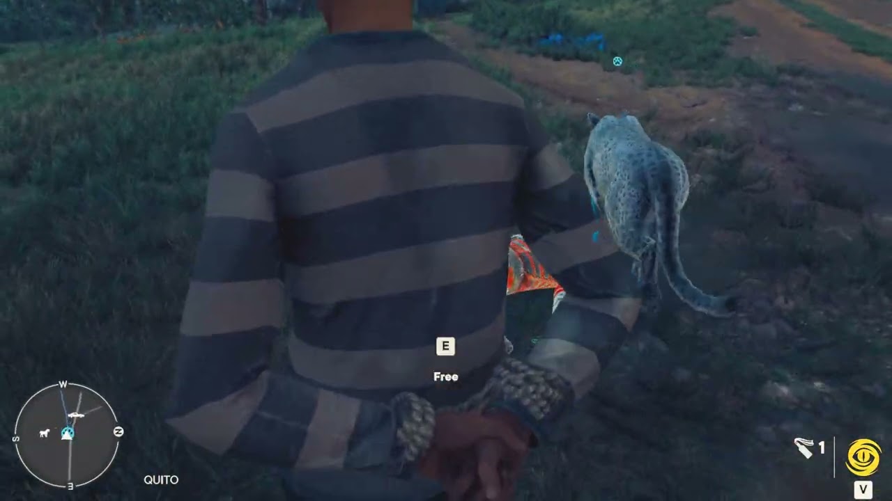 FARCRY6GUERRILLA / RETURN F'M OLUWA CAVE VIA HITCHING POST TO RD BY NIGHT / MAP / TRIADA GEAR EFFECT