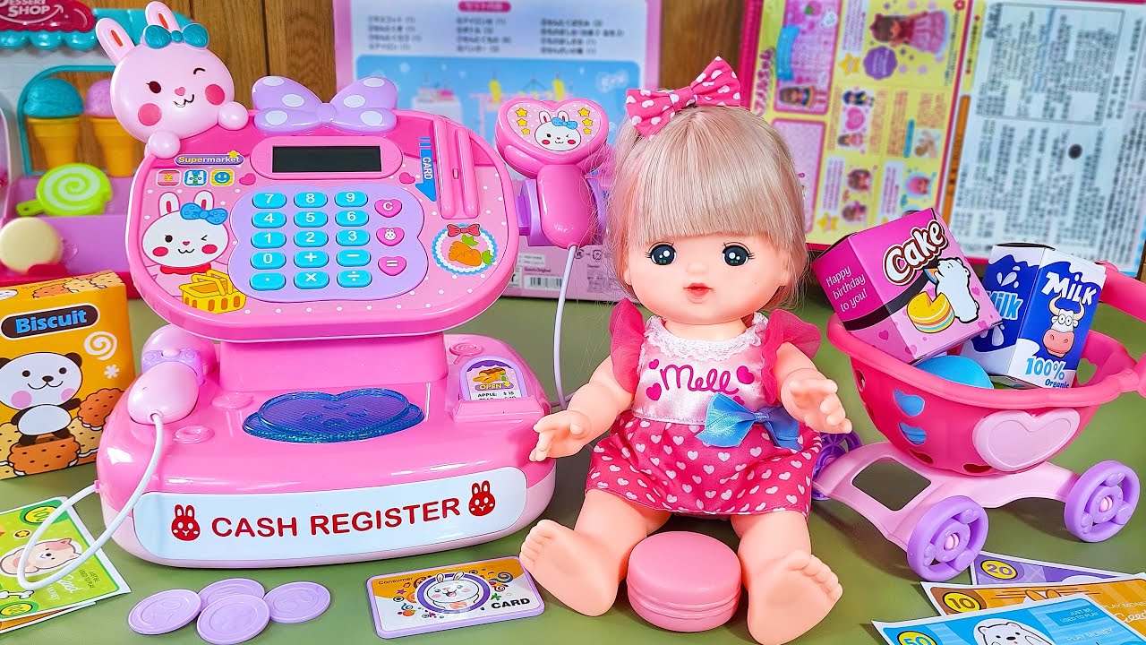 Satisfying with Unboxing Minnie Mouse Toys Collection, Cute Bunny Cash Register & Food Trolley| ASMR