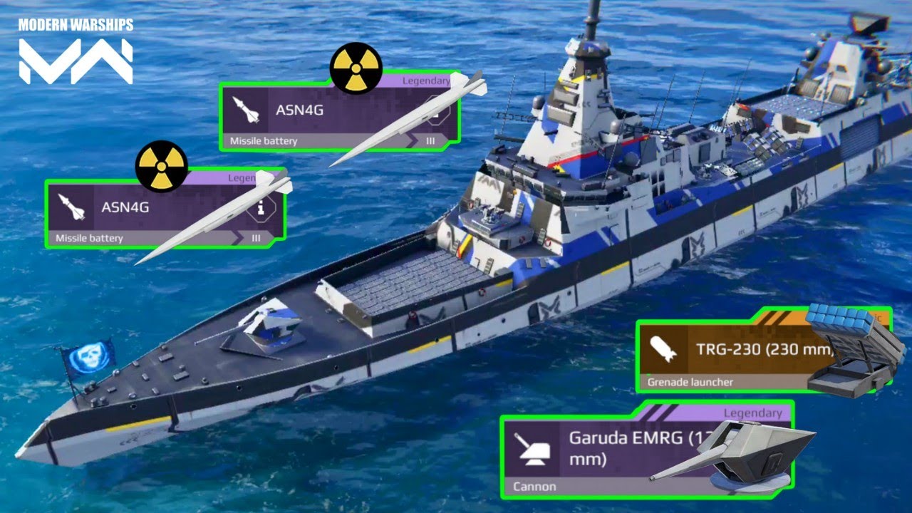 KRI Sriwijaya 225 - With 4x ASN4G & 3x TRG-230 🔥 Dedlist combination 😎 - Modern warships