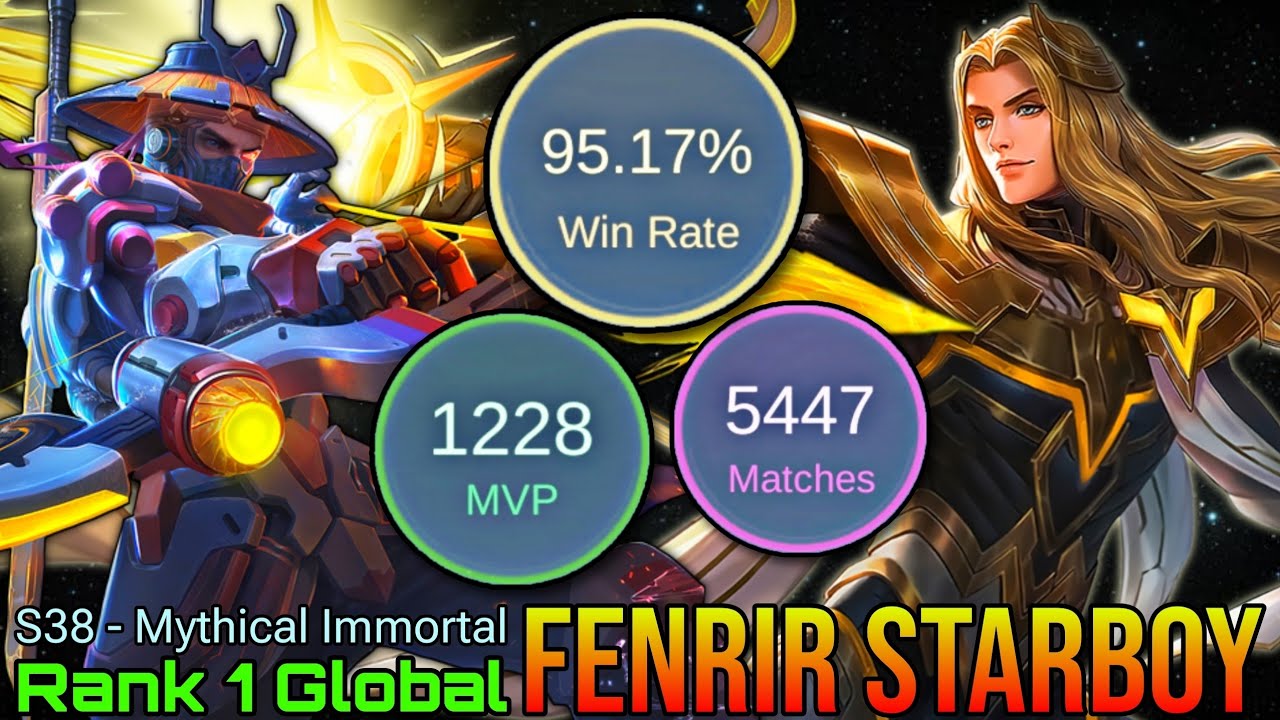95% Win Rate HyperCarry No.1 Player - Top 1 Global S38 Mythical Immortal by FENRIR STARBOY - MLBB