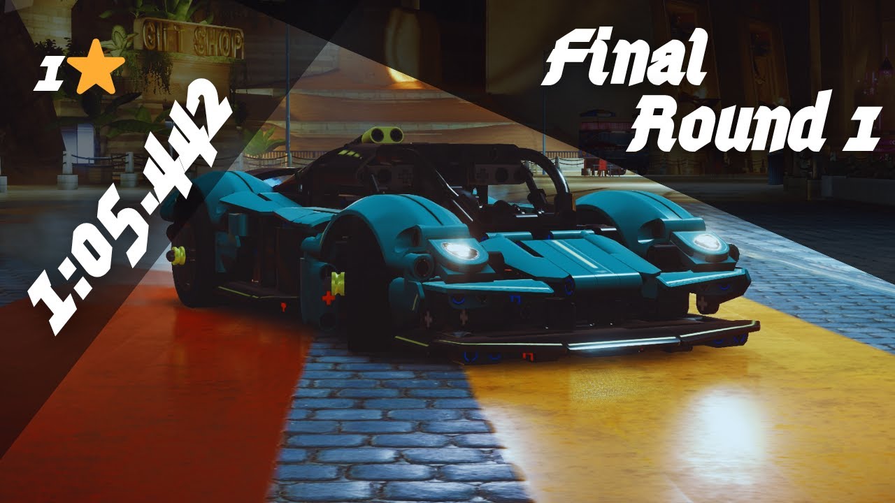 1⭐ - 1:05.442 | LEGO Technic Valkyrie GP - Final Round 1 [ Concert Coastline ] - Asphalt Unite