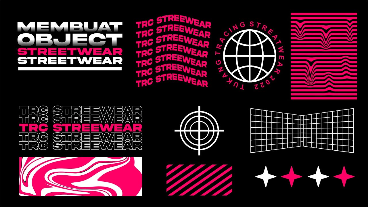 Tutorial Membuat Objek Pendukung Desain Kaos Streetwear
