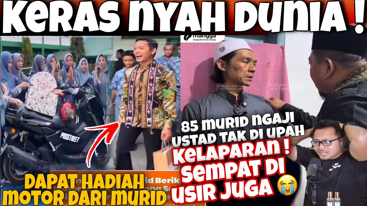 85 MURID NGAJI USTAD DENI TAK DI UPAH KADANG KELAPARAN ! GURU HONOR DAPET HADIAH MOTOR DARI MURID !