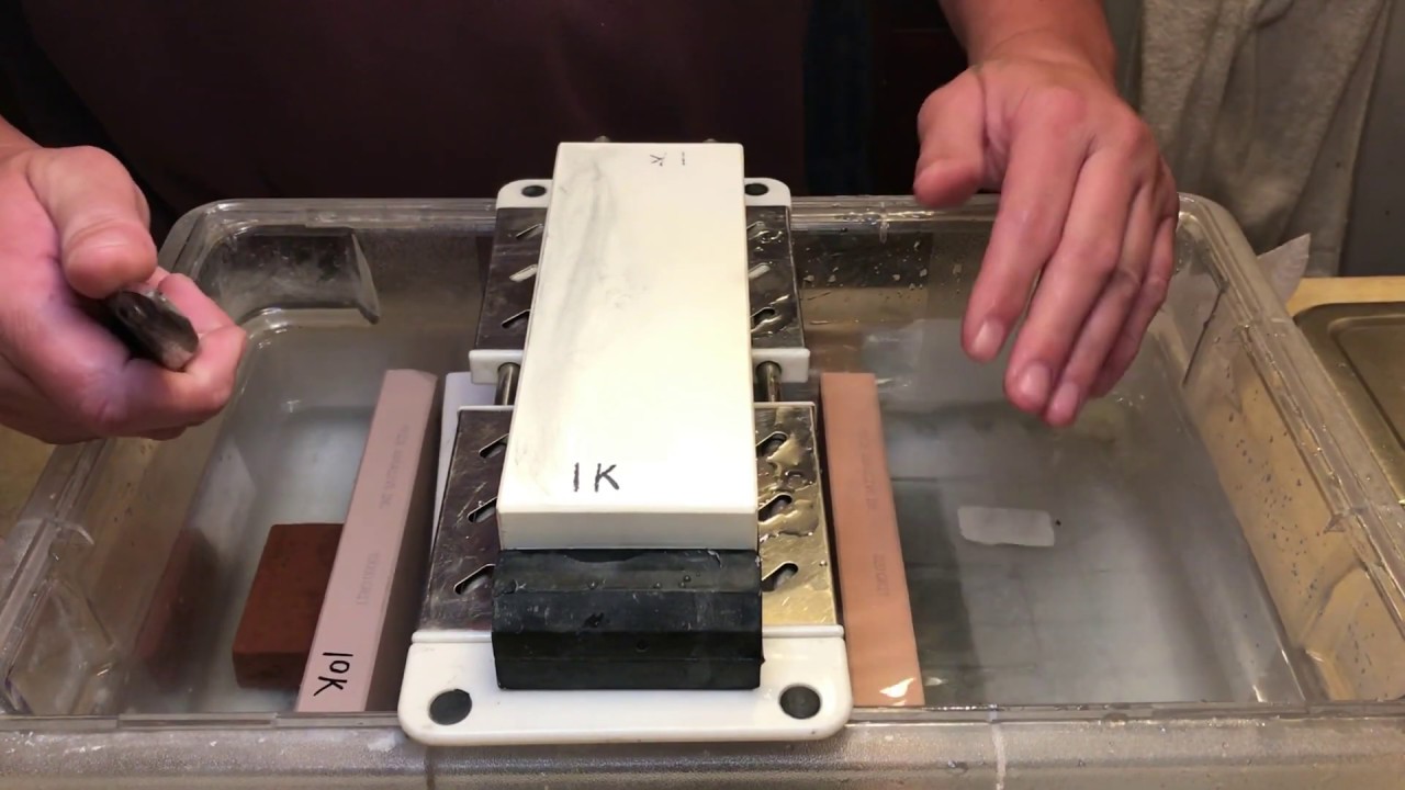 Knife Sharpening - Spyderco Smock - Pride Abrasives