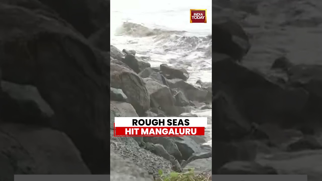 Karnataka News: Rough Seas Hit Mangaluru Coast As Heavy Rains Turn Arabian Sea Fierce #mangalore