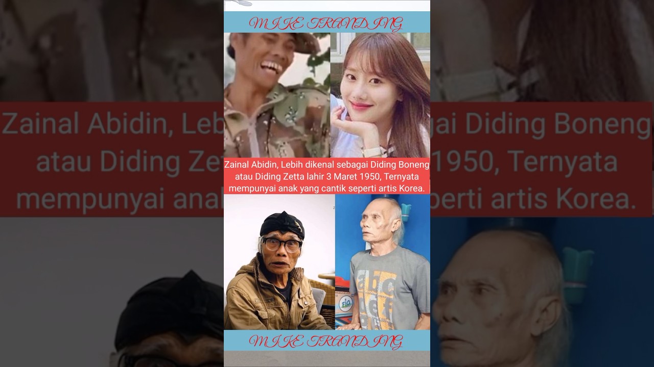 Didin Boneng ternyata punya anak cantik seperti artis Korea 