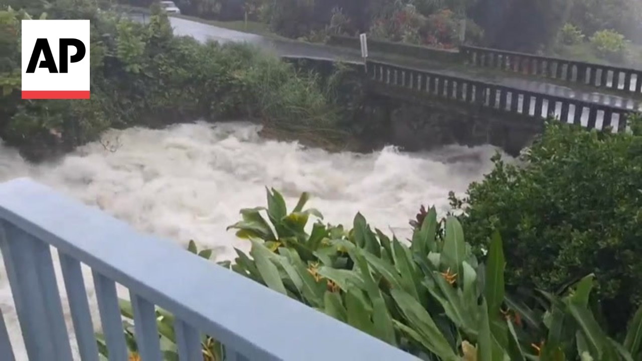 Hawaii hit with torrential rain as Hurricane Lala weakens to Tropical Storm