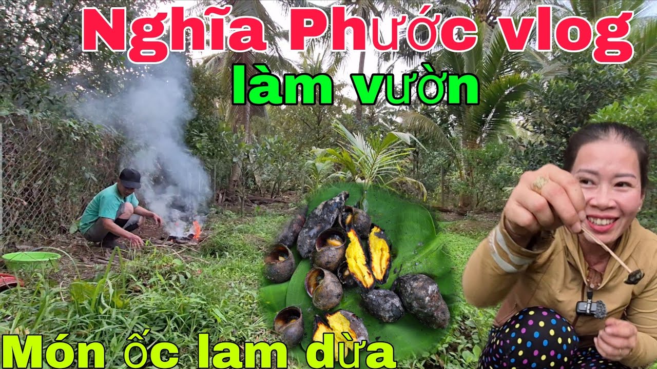 Nghĩa Phước vlog một ngày bên mảnh vườn ăn khoai nước 