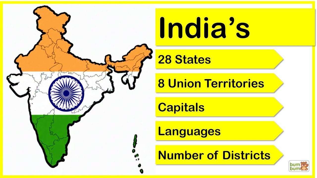 States & Union Territories of India  |  Bum Bum Kid's Learning Videos