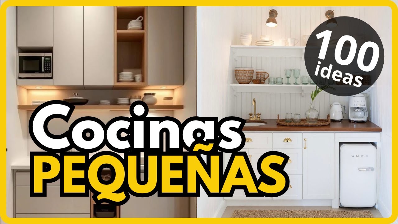 100 Ideas Geniales para Cocinas Pequeñas que Amará tu Espacio