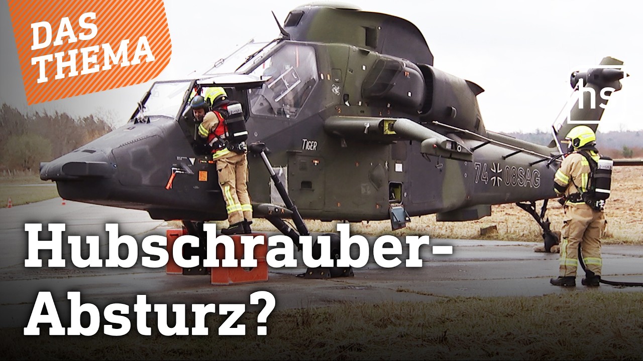 Feuerwehr und Rettungsdienst trainieren für möglichen Hubschrauber-Crash | hessenschau DAS THEMA