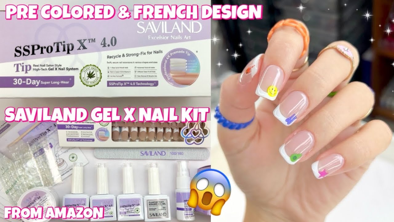Пробую набор для гель-лака SAVILAND SSPROTIP GEL X NAIL KIT от Amazon | Предварительно окрашенные...