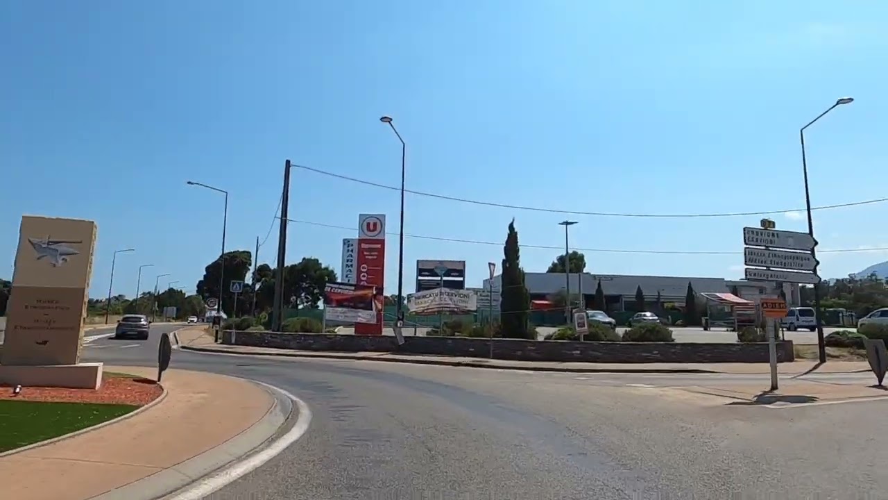 France Corse Route Moriani vers Aléria Gopro / France Corsica Road Moriani to Aléria Gopro