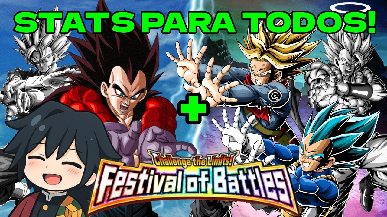TU PERSONAJE NO STACKEA? NO IMPORTA! VEGETA Y TRUNKS + VEGETA/GOKU SSJ4 REVIENTAN EL FESTIVAL!