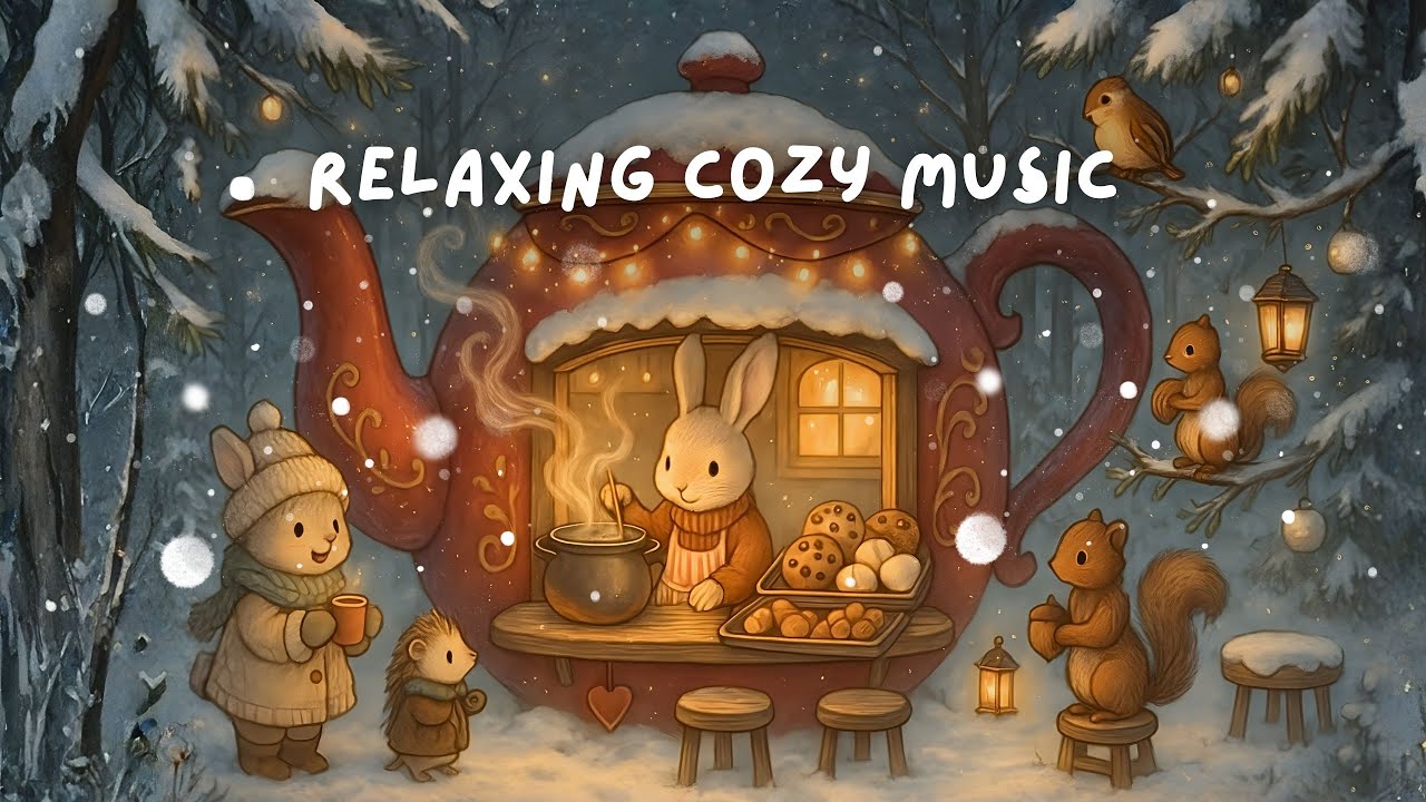 Cozy Winter Storybook Ambience ❄️ Relaxing Cottagecore Music | Beatrix Potter Inspired