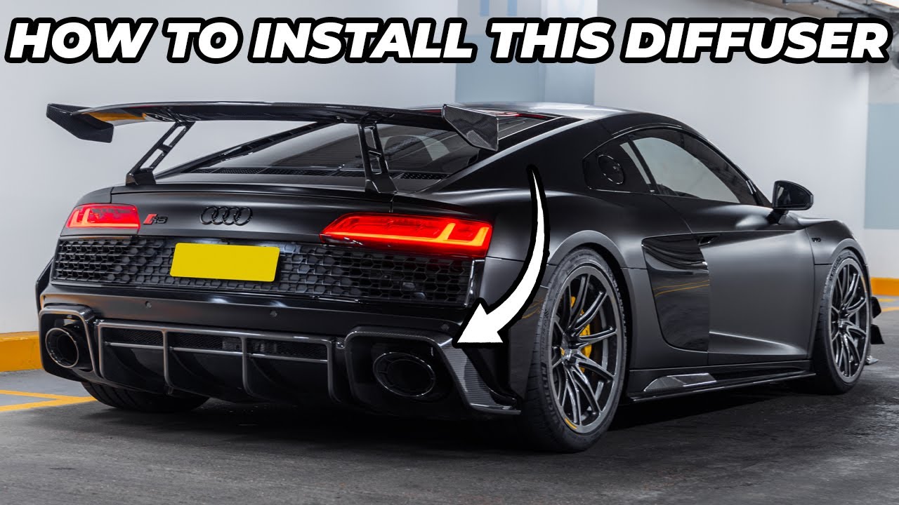 How to Install A Rear Diffuser on a Audi R8 Gen 2 Facelift  | TRE Diffuser