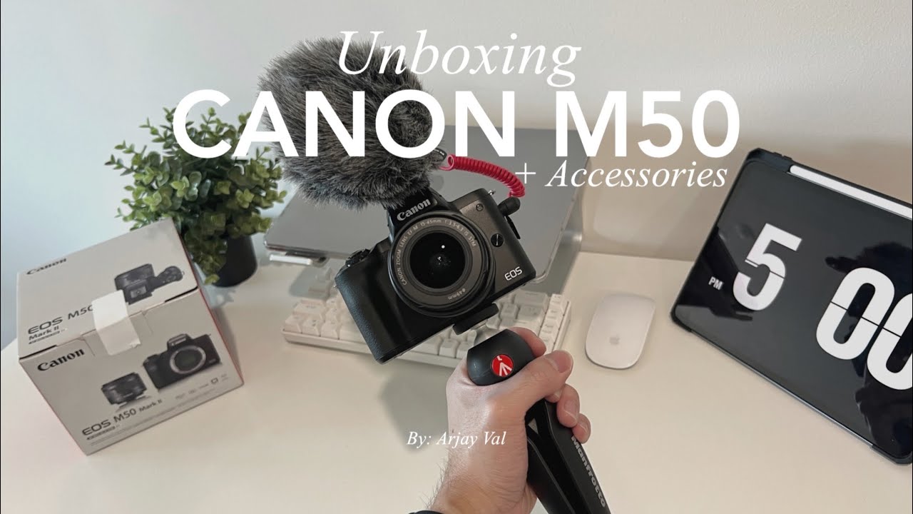 Unboxing Canon EOS M50 Mark II 📸 + Accessories | Aesthetic ✨