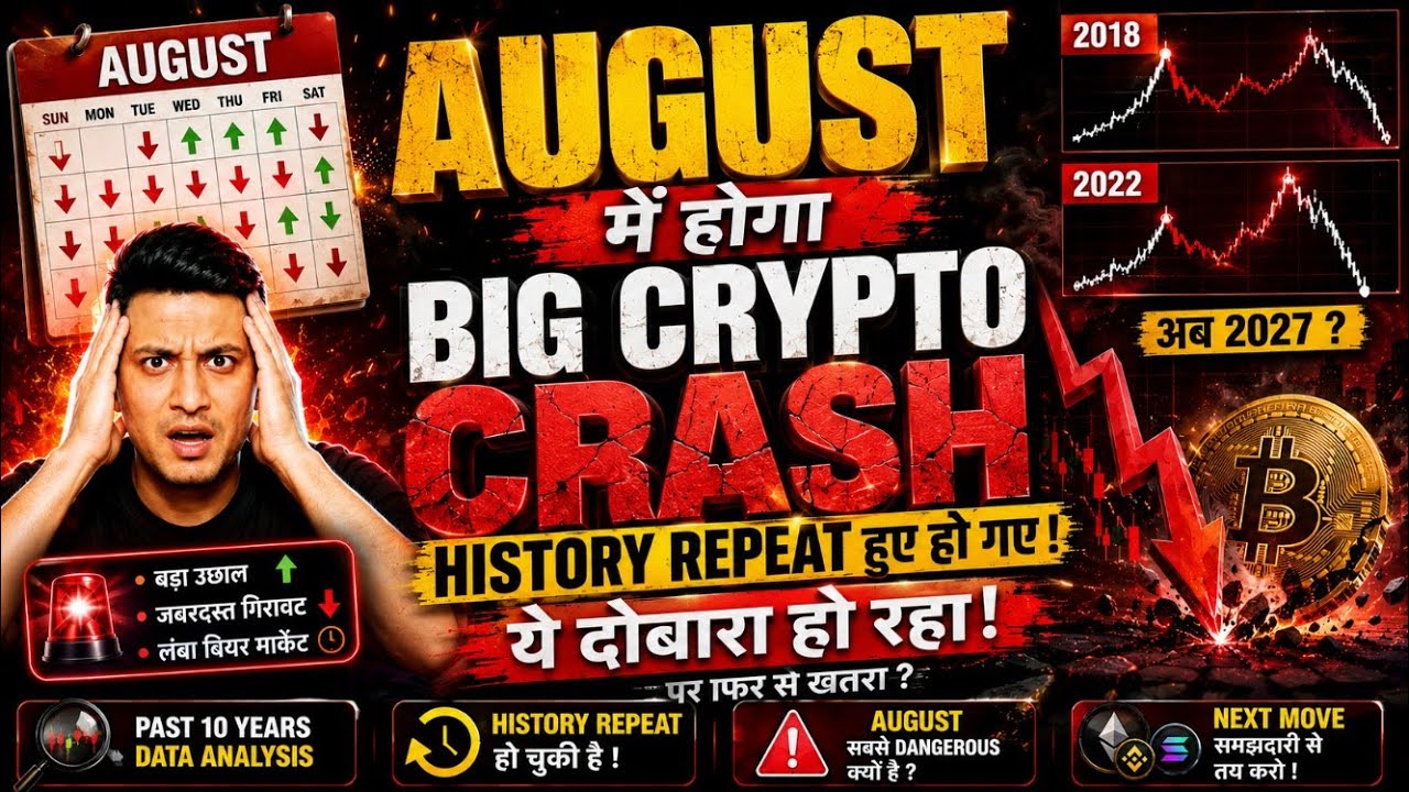 🚨 It&rsquo;s Happening Again - If HISTORY REPEATS, BITCOIN & CRYPTO Are Doomed! Don't Say I Didn't Warn...