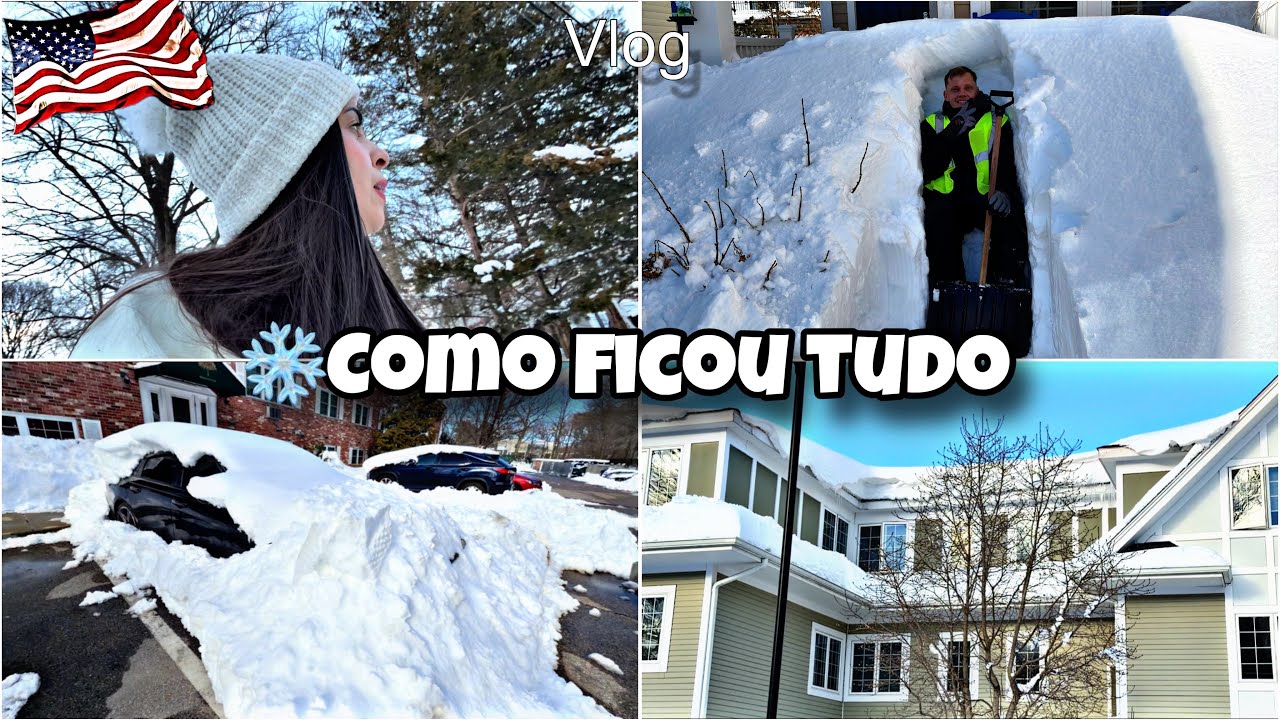 ❄️ VLOG: PÓS NEVASCA DE INVERNO | NOSSA REALIDADE MASSACHUSETTS 🇺🇸VIDA NOS ESTADOS UNIDOS 