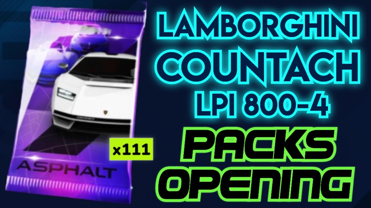 Asphalt UNITE - Opening LAMBORGHINI COUNTACH Packs 🔥 feat. NFS™ SPIDEY