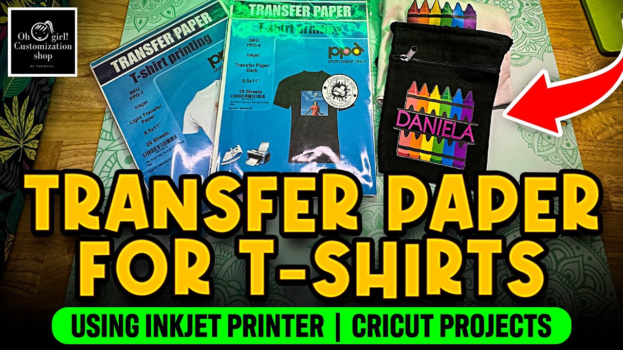 TRANSFER PAPER FOR T-SHIRTS | USING INKJET TRANSFERS | CRICUT PROJECTS 2024