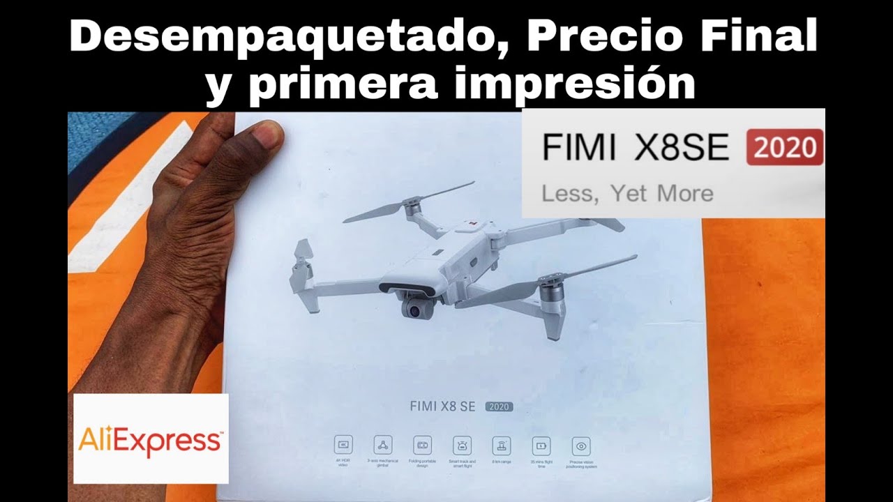 DRONE FIMI X8 SE 2020 - DESEMPAQUETADO - PRECIO FINAL, PRIMERA IMPRESIÓN en ESPAÑOL