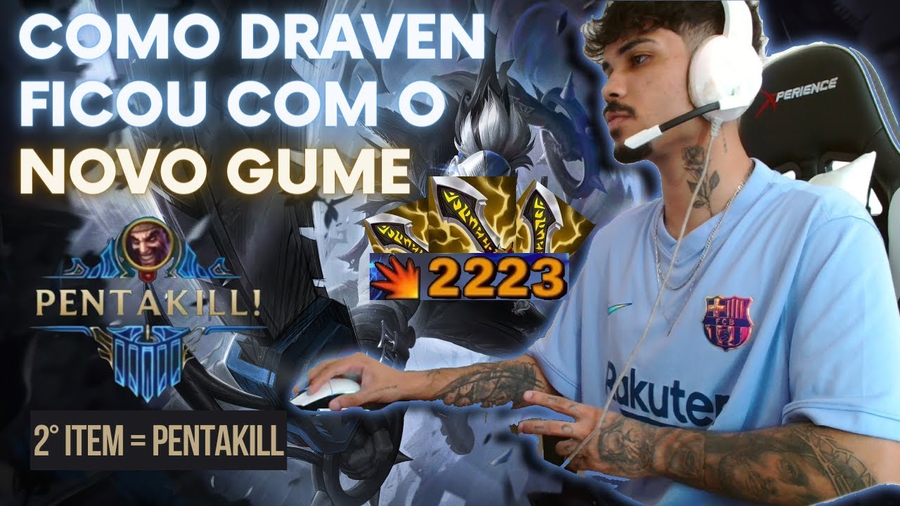 TESTEI O NOVO GUME NO DRAVEN!