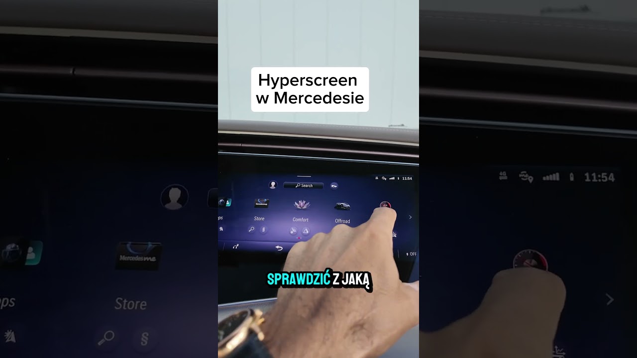 Hyperscreen w Mercedesie #mercedes #hyperscreen