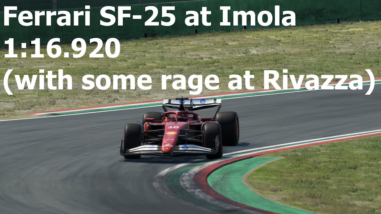 AC EVO (0.41): Storming to that sub 1:17 at Imola with Ferrari SF-25