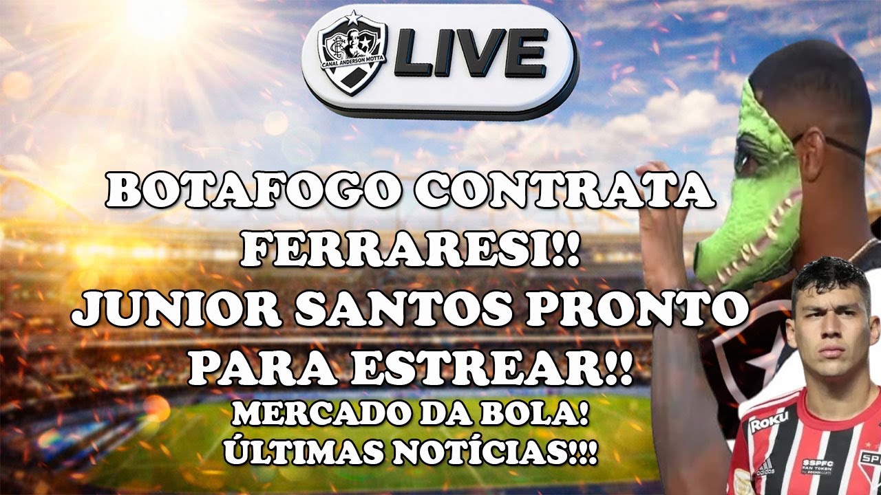 LIVE ALVINEGRA RAIZ - CHEGADA DO FERRARESI!JACARÉ PRONTO PARA JOGAR!MERCADO DA BOLA E MUITO MAIS!