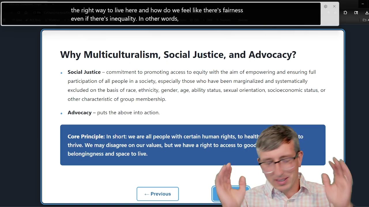 Unit 3   Multiculturalism, Social Justice, and Advocacy