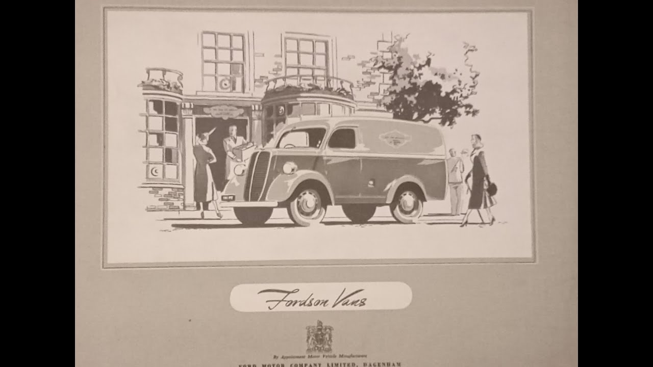 Fordson 5cwt and 10cwt Vans Brochure Ford England E494C E83W Sidevalve Early Vintage Thames Panel