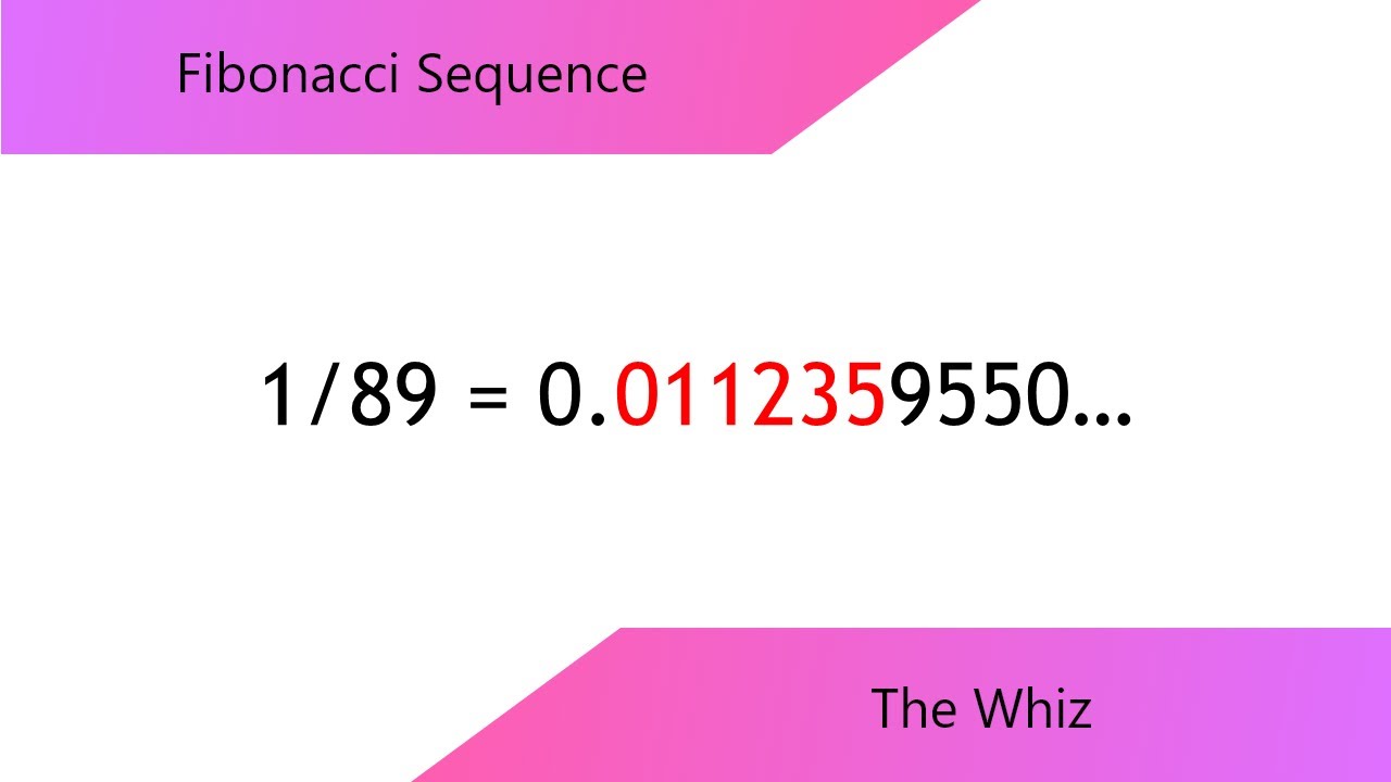 Fibonacci Sequence Series #5 - 1/89