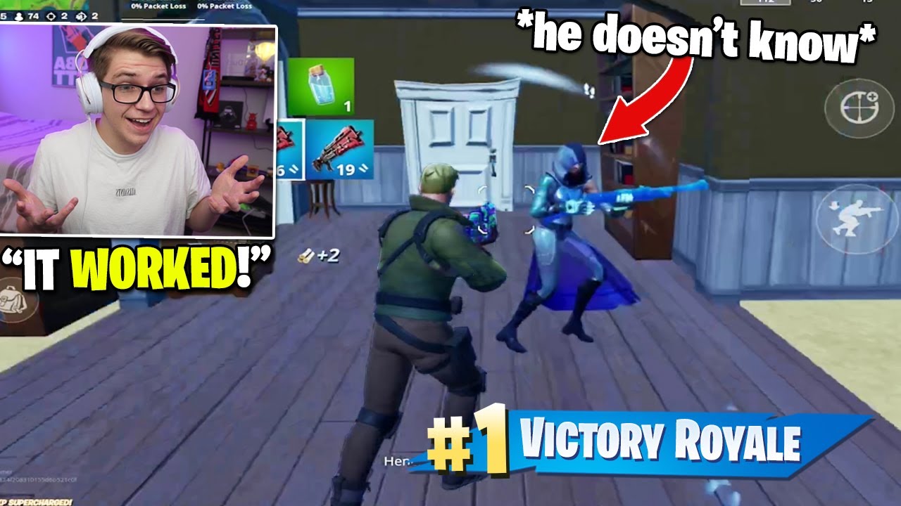 I pretended to be a Mobile BOT to get Free Wins on Fortnite... (it worked)