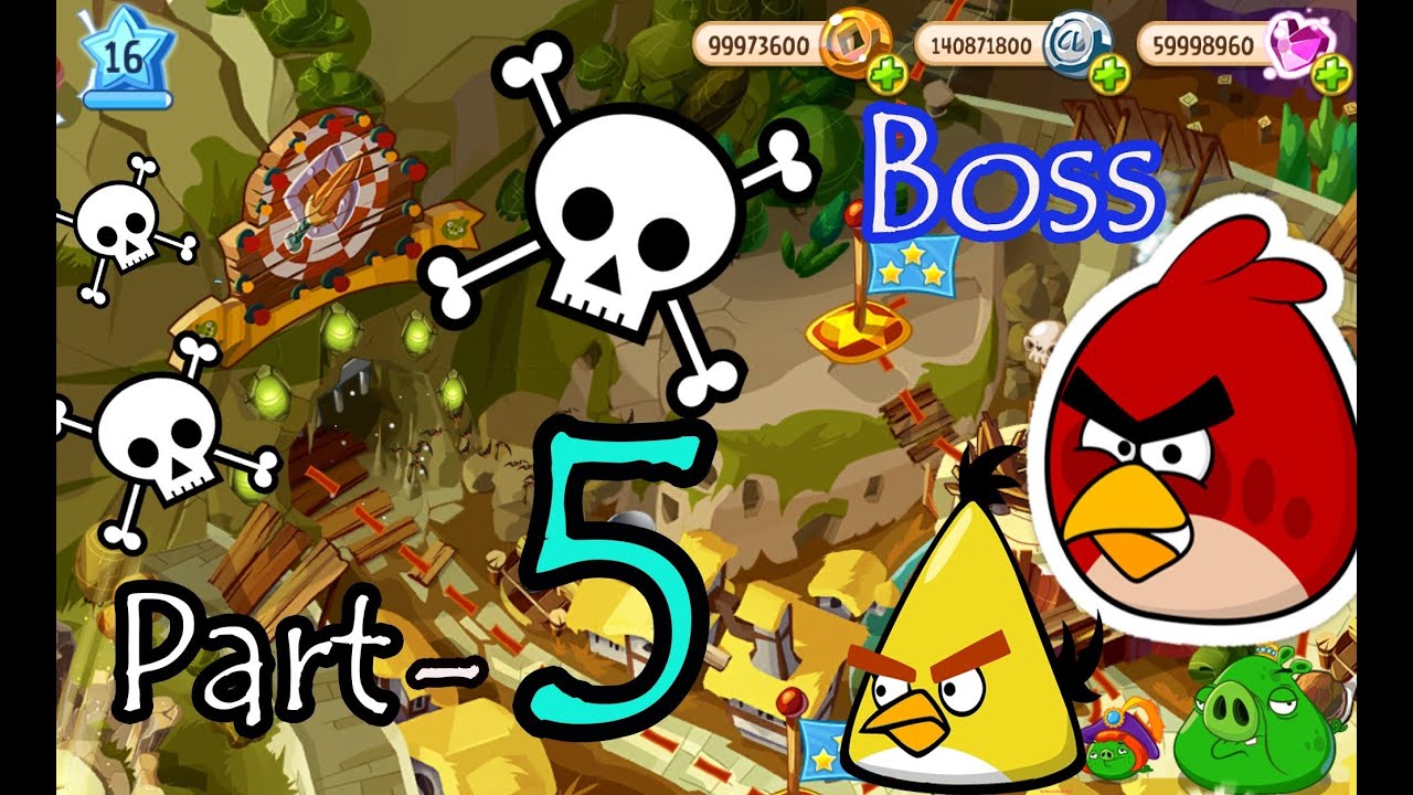 Angry Birds Epic: Part-5 Gameplay Chronicle Cave 1: Burning Plain 9-10 (Boss Fight Roof Collapse)