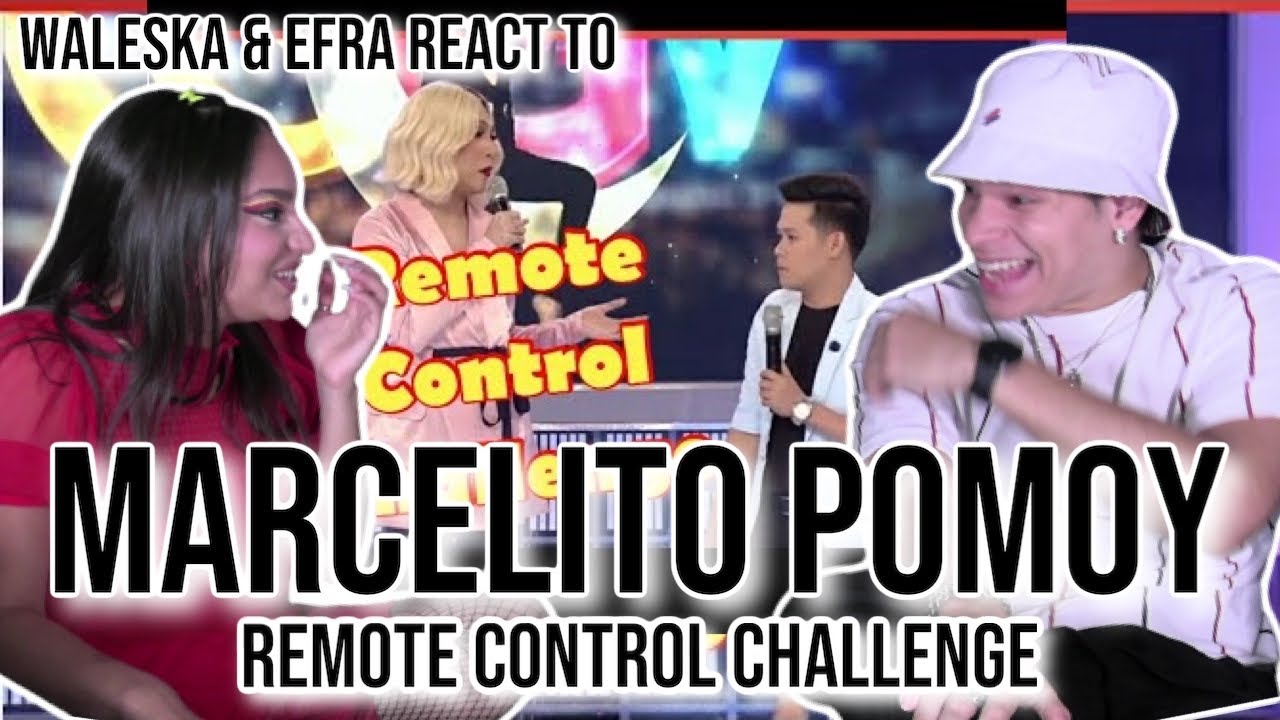 Vice is EVIL 😂😈😭| Waleska & Efra react to MARCELITO POMOY - REMOTE CONTROL CHALLENGE