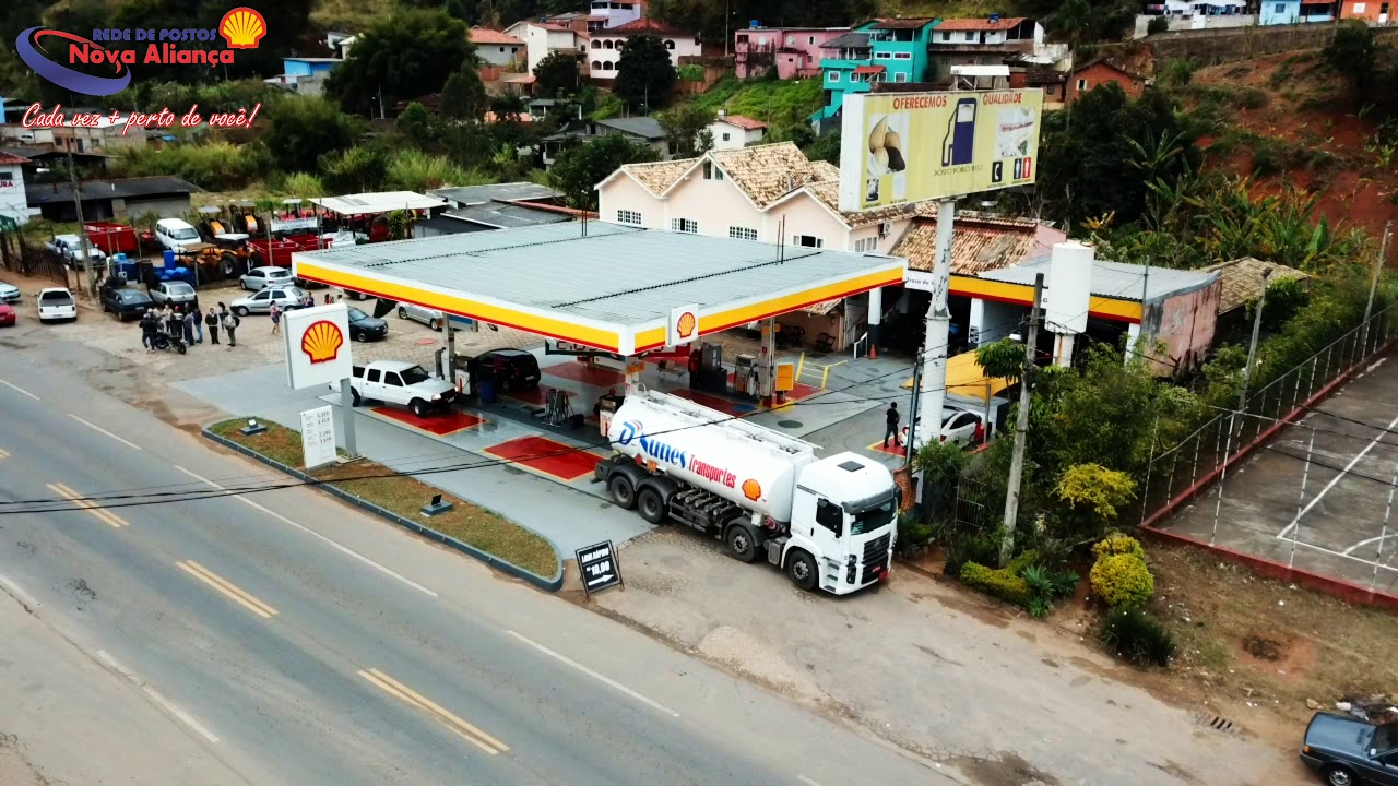 Posto shell Pouso Alto vídeo Drone comercial