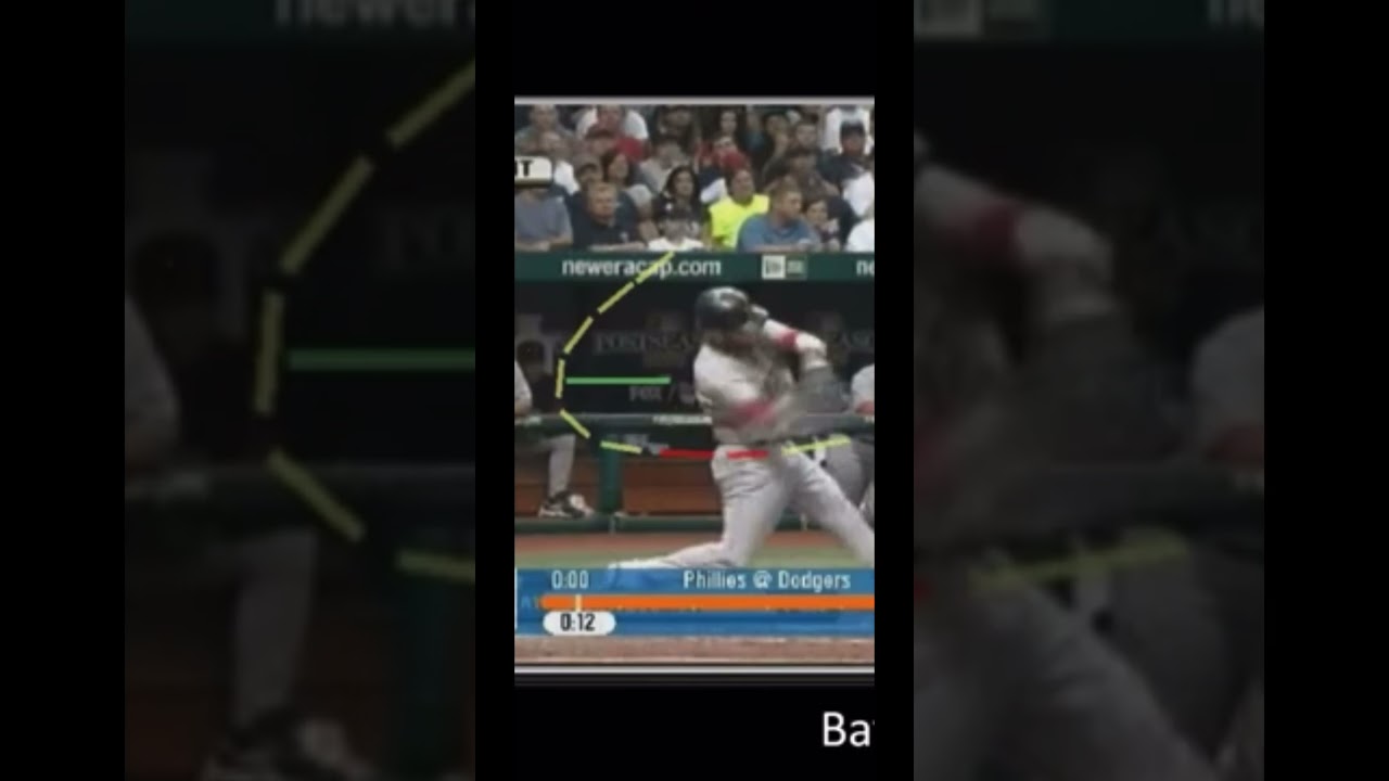 Mr. Bat Speed ​​разбирает удар Педрои по мячу, летящему высоко на высокой скорости, с использован...