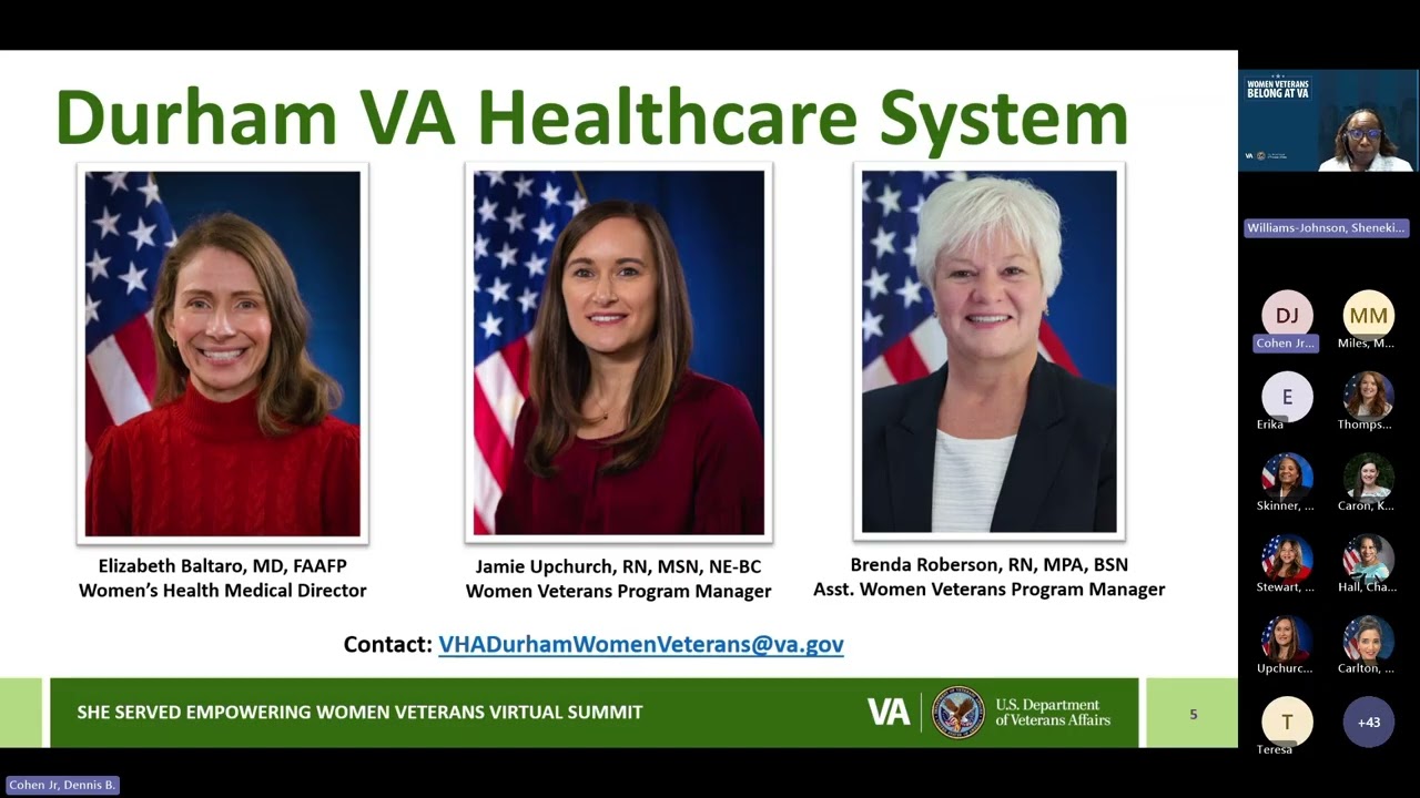 March 3 2026 She Served VISN 6 Women Veterans Virtual Summit