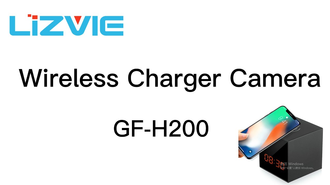 The Smart Clock Camera with 1080P，Wireless Charger Camera with Motion Detection, Night Vision-H200