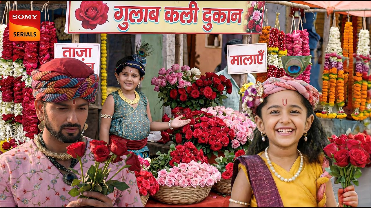 बलराम की दुकान पर प्रेम की लीला! राधा और यशोदा के लिए खास गुलाब || Yashomati Maiya K Nandlala